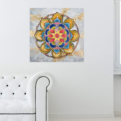 Acrylbild Mandala Love