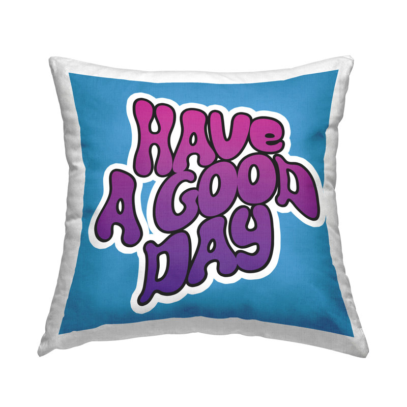 Conception de coussin décoratif Groovy Good Day par Katrina Craven