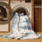 Machine Washable Abstract Gray Area Rug-1989361758