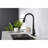 Matt Black Kitchen Tap - High Arc Pull Down , Stainless Steel, Single Handle, Reliability Steel Faucet Arc, For Sink, Design-121612986
