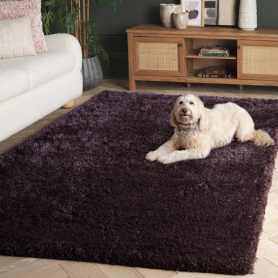 Delane Handmade Tufted Lavender Area Rug