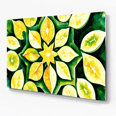 Art mural en métal carambole fruit