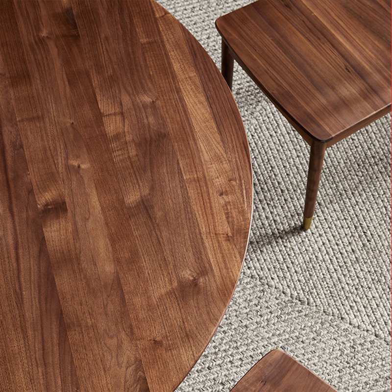 Environmental solid wood dining table, 29.52"H x 51.18"L x 51.18"W