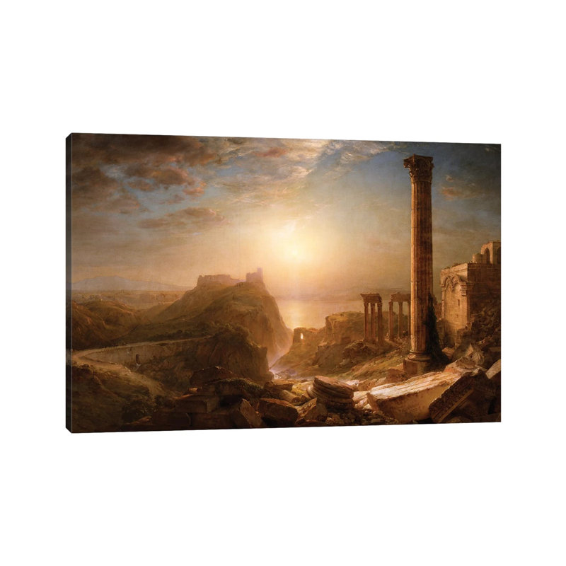 Syria By The Sea, 1873 by Frederic Edwin Church - Painting on Canvas, Wrapped Canvas, 45.72cm H x 66.04cm W x 3.81cm D