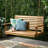 Porch Swing Made From Strong Wood, 49.50”W X 26.37”D 21.82”H, 800Lb Capacity, Slatted Back And Seat, Assembly Required Outdoor Of Wood In Color, Design,