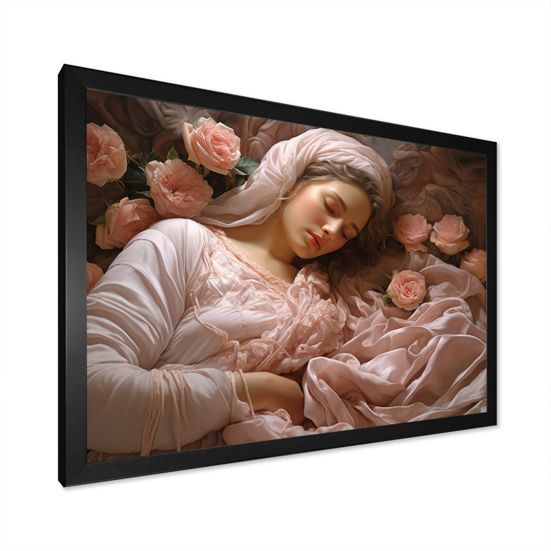Judaïsme reposant, sabbats endormis sur toile, Cadre simple noir, H 30 po x l 40 po x P 1,5 po