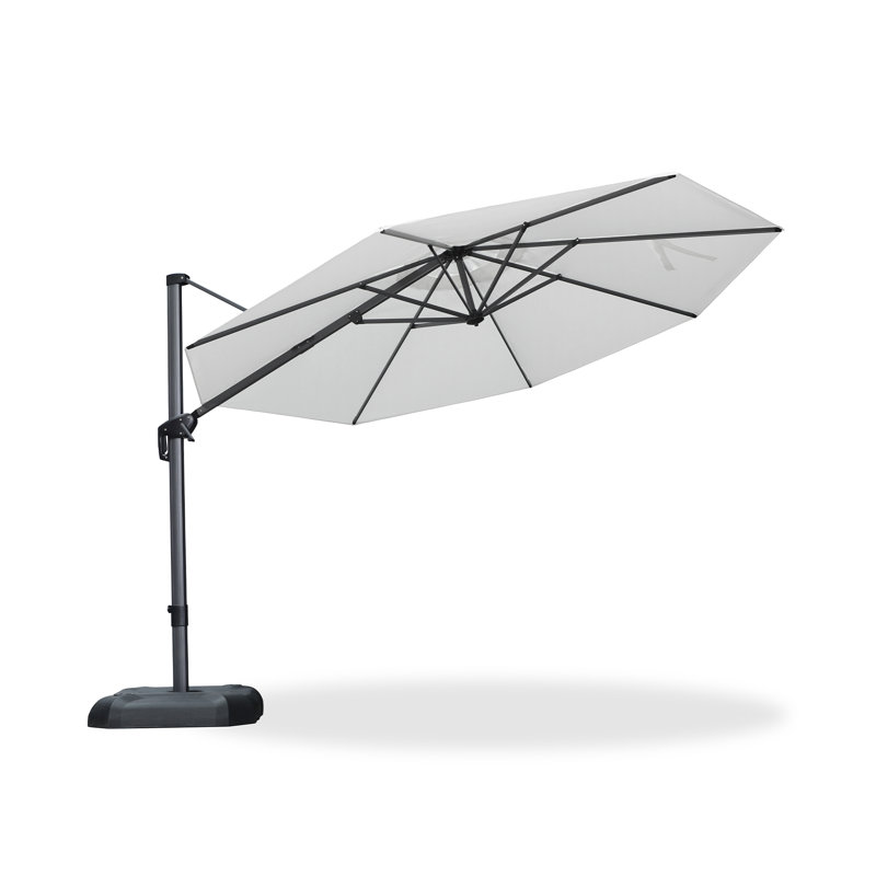 Parasol pour terrasse 11 pi, L 132 po x P 132 po, Blanc