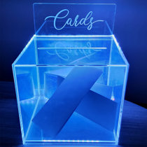 10x10 Clear Acrylic Ballot Box - Acrylic Donation Box Voting Box