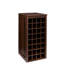 Buffet modulaire brun noyer avec 32 étagères à vin - Armoire en option chic