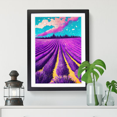 Lavender Field Splatter Vol.1 1 Piece Wall Art