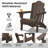 Kahn Folding Adirondack Chair with Cup Holder-903659687