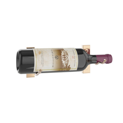 Arzo Single Bottle Wall Mounted Wine Bottle Rack
