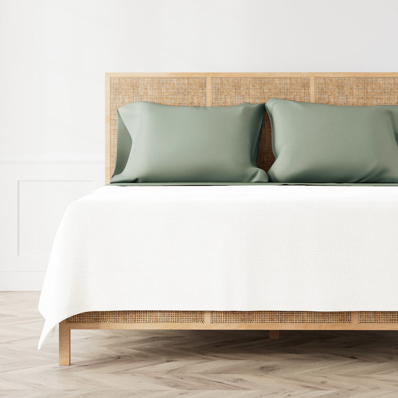 Ready-to-Bed TENCEL Sheet Set, Twin Sheet Set with 1 Pillowcase, Sage