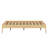 Contemporary Wood Platform Bed Frame with Wooden Slats and Metal Support-1878962641