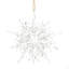 Cintre en forme de flocon de neige en fer 6,1 x 1,8 x 6,3 po, boules de Noël suspendues décoratives pour décorations de fêtes, ensemble de 6
