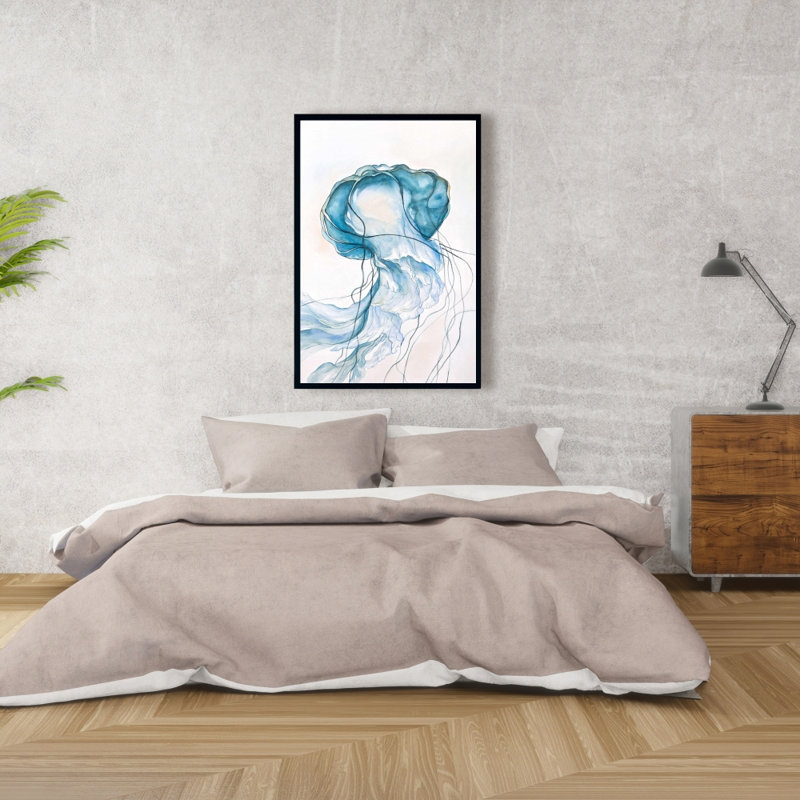Reproduction de méduse sur toile