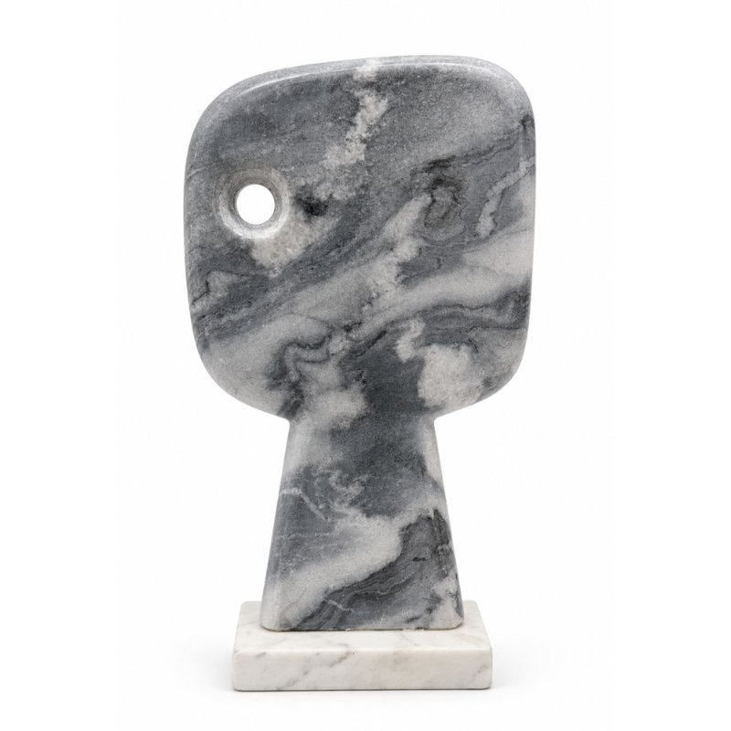 Espiando Abstract Peeping Marble Sculpture