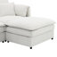 Canapé modulaire en chenille avec coussins doubles-466173736