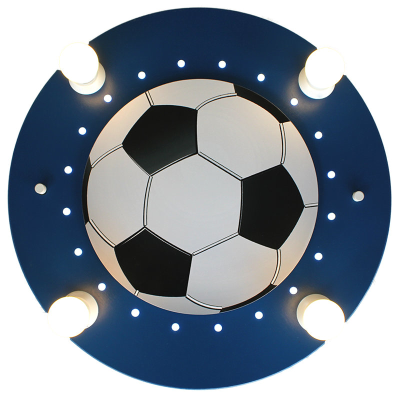 Adamson LED Flush Mounted Sconce, Dark blue and white