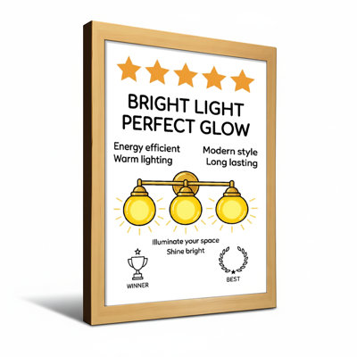 Bath & Laundry Bright Light Glow Modern Style Warm Lighting Energy Efficient Long Lasting