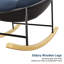 Chaise berçante ronde avec pieds en bois d'agneau massif-1018658141