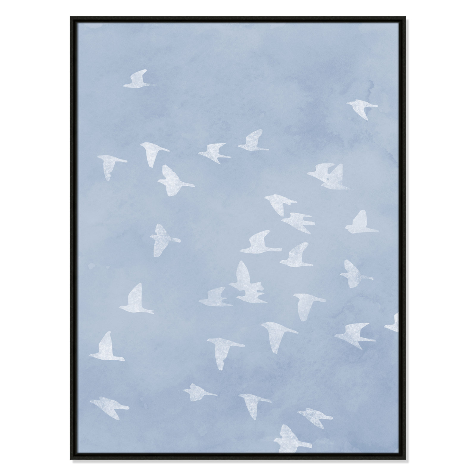 Flying Friends Print by Marcus Prime, 31.5'' W x 41.5'' H, Espresso Floater