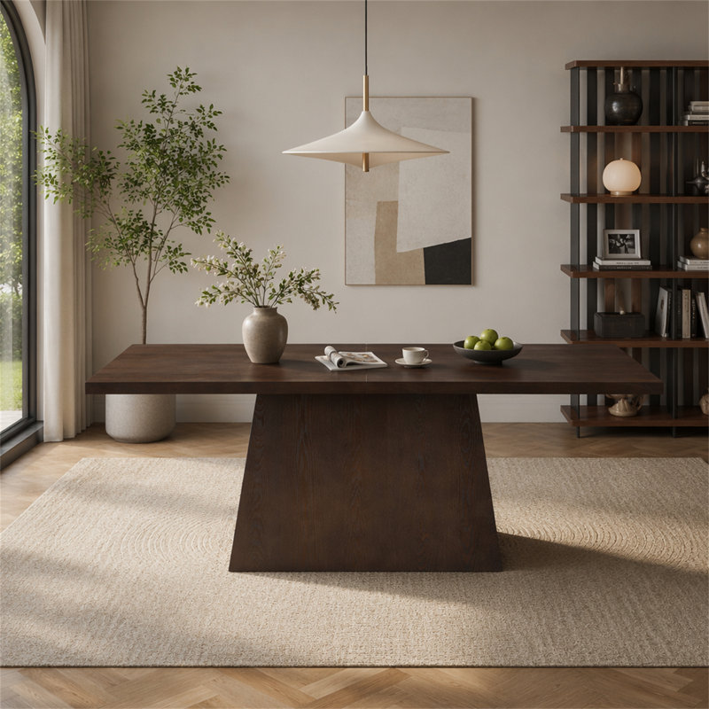 82 Inches Lowell Pedestal Dining Table
