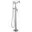 Caruthers 1 Handle Floor Roman Tub Faucet with Diverter