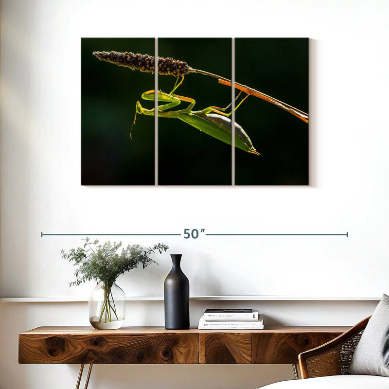 Hanging Praying Mantis, 24" H x 38" W