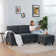 79.5" Wide Reversible Modular Sofa & Chaise with Ottoman