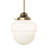 8" Wide Revival Schoolhouse Rochelle Globe Mini Pendant