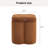 16.9"W Storage Upholstered Chenille Ottoman-578713381