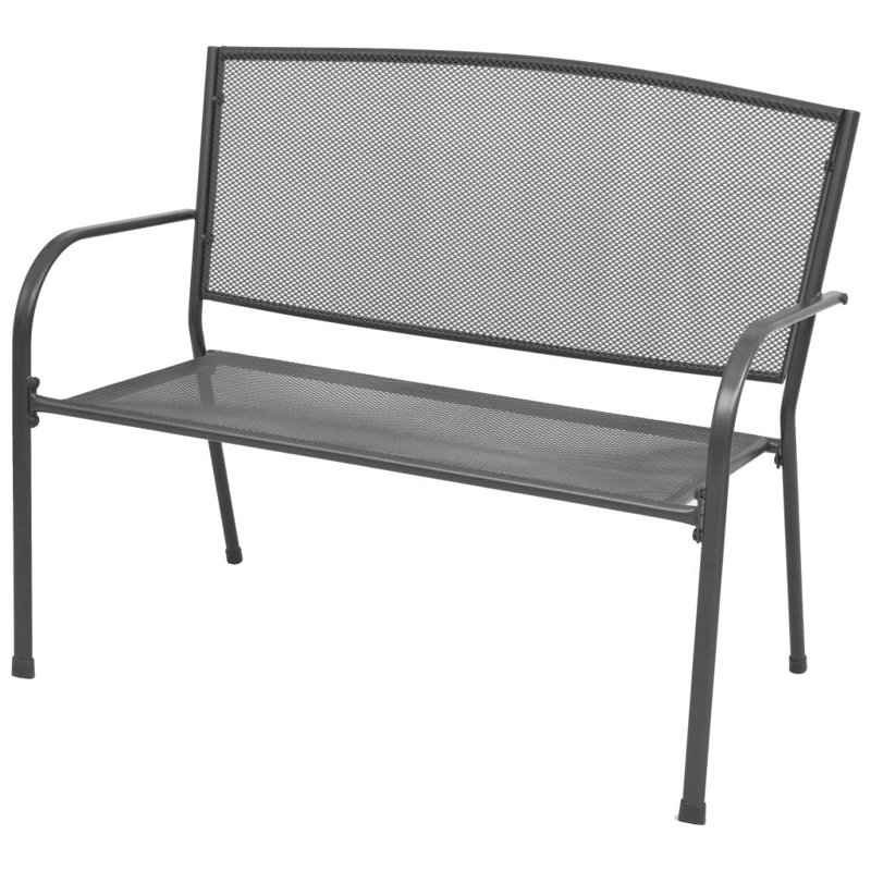 Banc de jardin en acier Morella