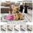 Vintage Area Rug Washable Medallion Accent Carpet with Non-Slip Backing, Foldable Distressed Low Pile Indoor Mat, Stain-Resistant Floor Cover for Living Room, Bedroom, Kitchen-1063591308-1063591310