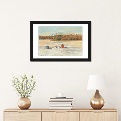 " Ice Fishing Midday " by Ernest Chiriacka