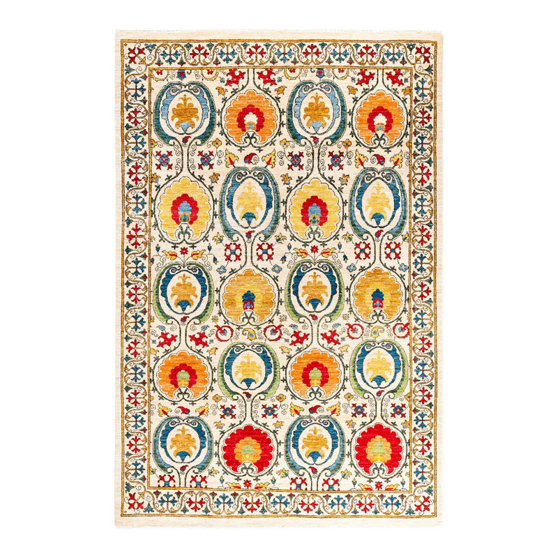 Overyed One-of-a-Kind Rectangle 6'1" X 8'10" Hand Knotted Area Rug
