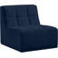 Fauteuil d'appoint modulaire en velours bleu marine Yoly-1220537195