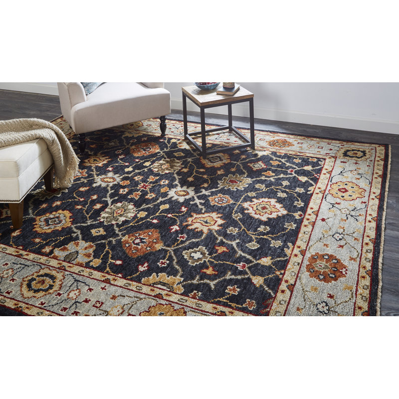 Carrington Wool Floral Area Rug, Rectangle 3'6" x 5'6"