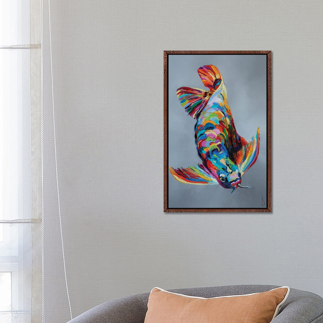 Arowana von KuptsovaArt - Galerie-verpackte Leinwand Giclée auf Leinwand