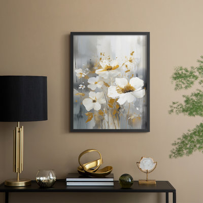FLORAL Series CD XXVI - reproduction encadrée de qualité supérieure - prête à être accrochée - aucun clou requis