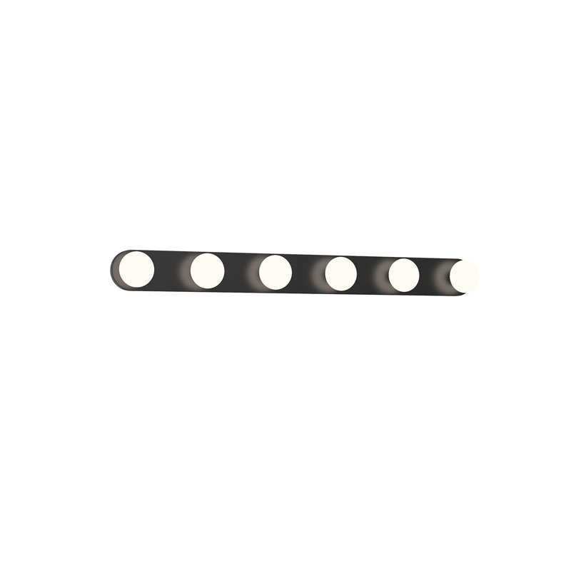 Rezz 6 - Light Dimmable LED Bath Bar, Black
