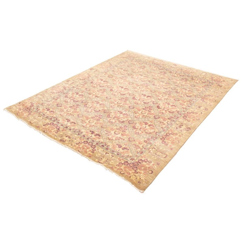 Tapis unique en laine noué à la main 8 pi x 10 pi New Age Lahore Finest Light Dedo