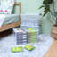 Ensemble de 8 bacs de rangement avec couvercle empilable 32 Qt