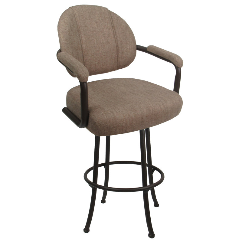 Tabouret pivotant, Tabouret de comptoir (siège d'une hauteur de 26 p, Blanc