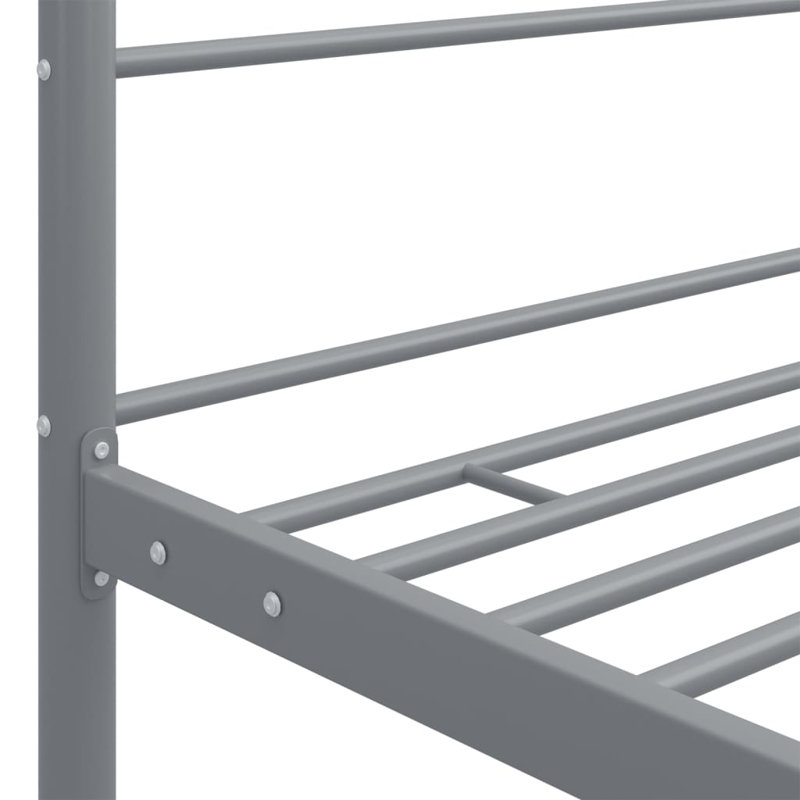 Azeezah Metal Bed, Grey, 160 x 200 cm