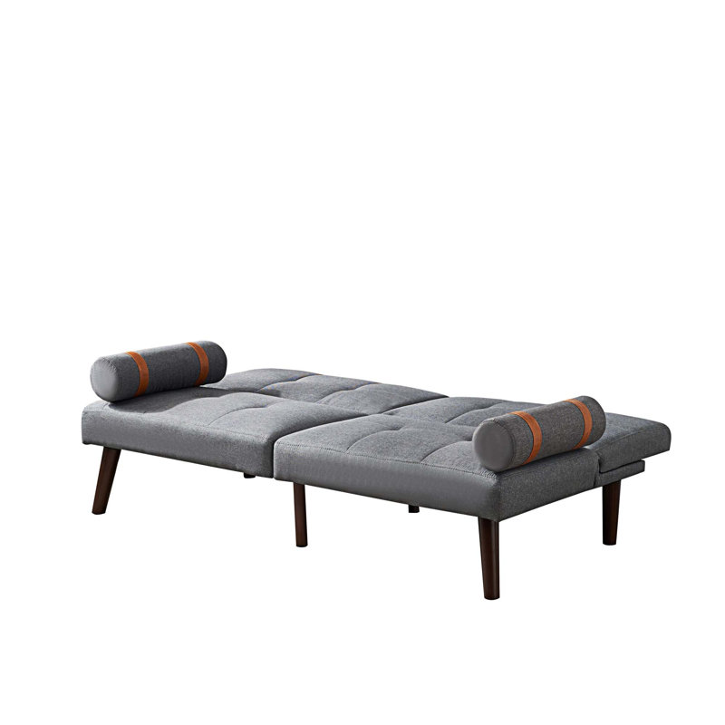 Canapé-lit 65,7 po Kamreigh, Tissu gris