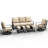 Charron 5 - Person Patio Conversation Set with Cushions-1279108741