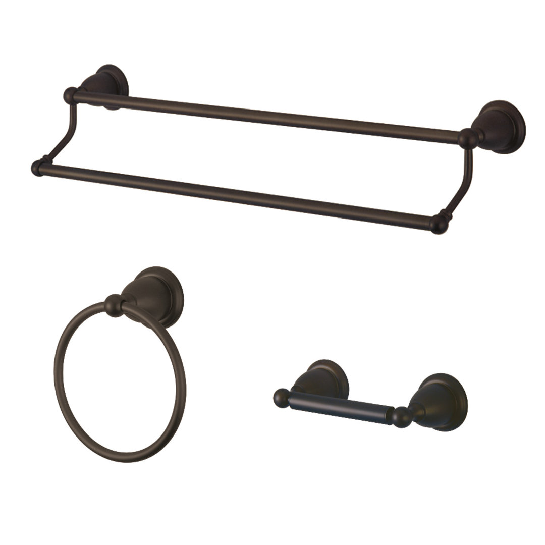 Kingston Brass Heritage 3-Piece Bathroom Hardware Set Kingston Brass 