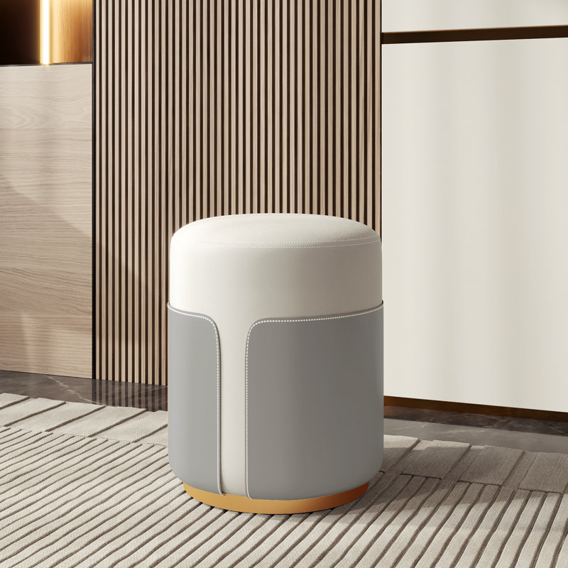 Manufactured Wood Accent Stool, Grey