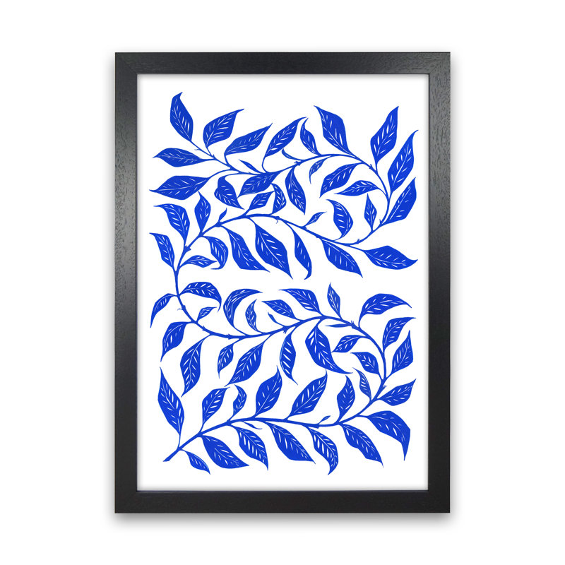 Foliage No 1 - Print, 46cm H x 34cm W x 3cm D, Black Framed